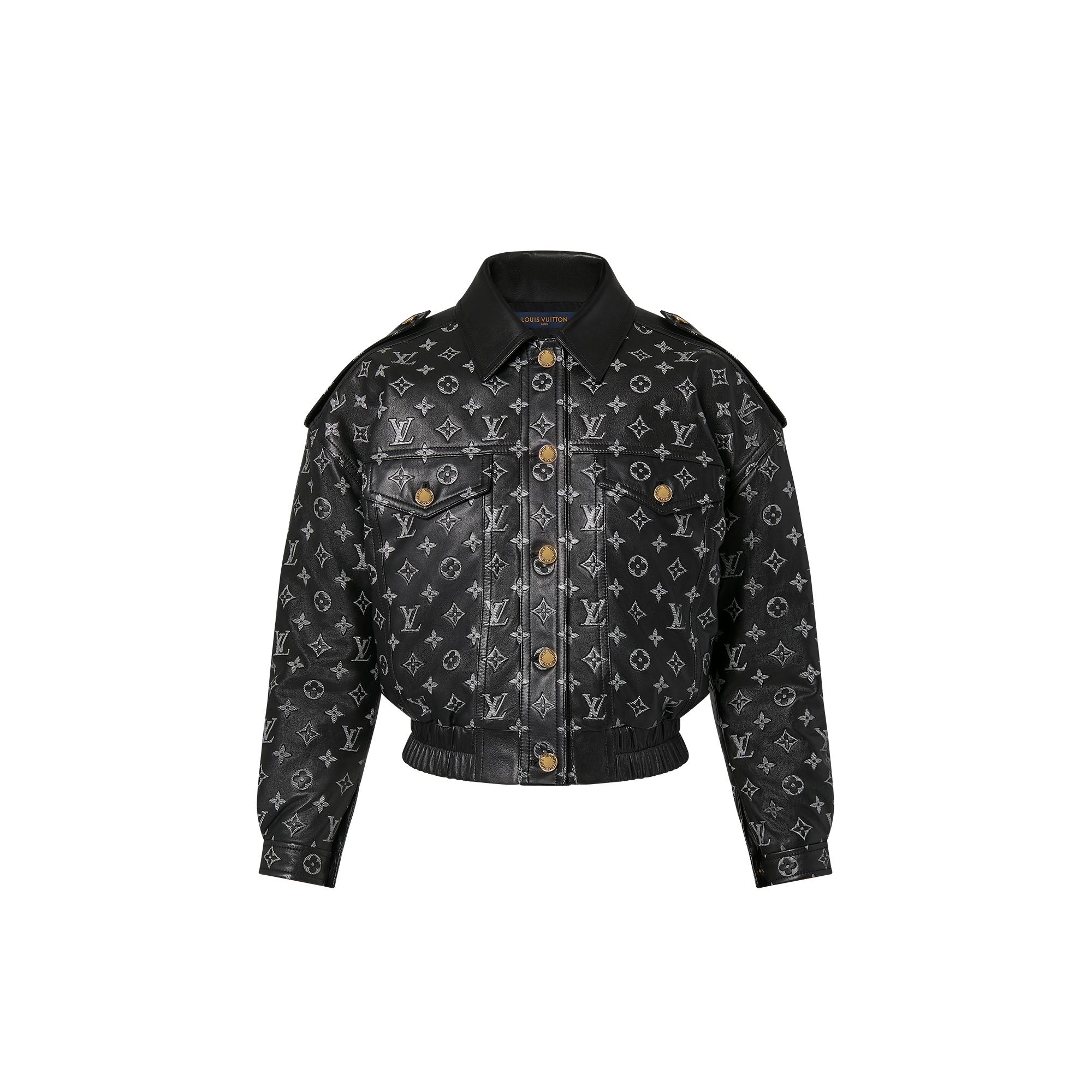 Embossed Monogram Leather Jacket Ready to Wear LOUIS VUITTON